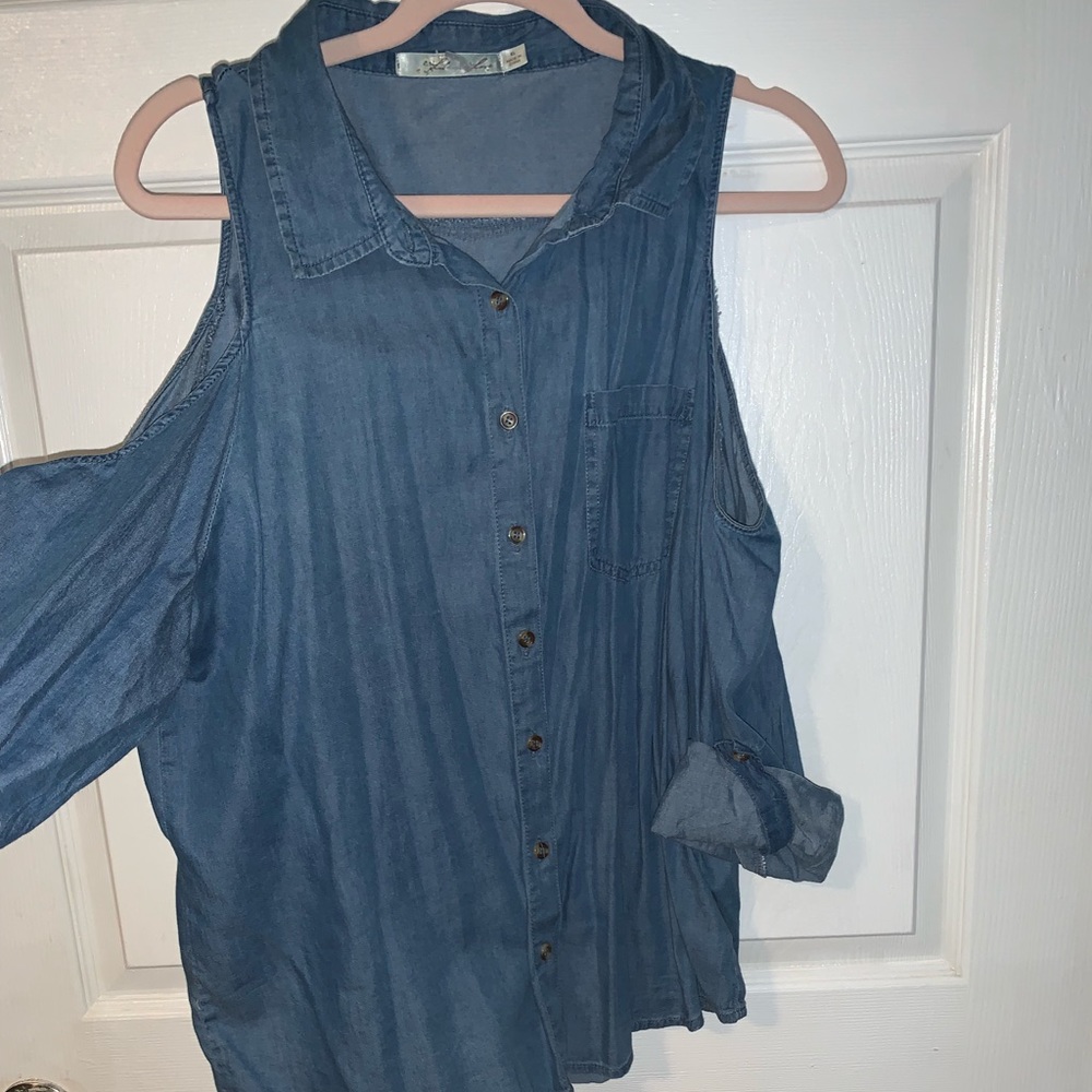 Denim blouse